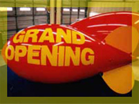11ft. American blimp with Grand Opening - $725.00. We ship Worldwide!